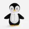Мягкая игрушка Beastie Toys, пингвиненок с белым шарфом