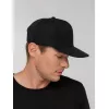 Бейсболка Snapback с прямым козырьком, черная