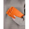 Флисовый плед Warm&Peace, оранжевый