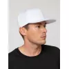 Бейсболка Snapback с прямым козырьком, белая