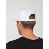 Бейсболка Snapback с прямым козырьком, белая