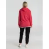 Толстовка с капюшоном унисекс Hoodie, красный меланж