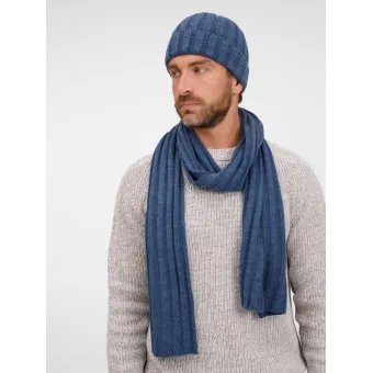 Шарф Metelitsa, синий меланж (джинс)