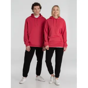 Толстовка с капюшоном унисекс Hoodie, красный меланж Толстовка с капюшоном унисекс Hoodie, красный меланж