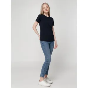 Футболка женская T-bolka Lady, темно-синяя Футболка женская T-bolka Lady, темно-синяя