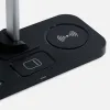Настольная лампа с беспроводной зарядкой Power Light, черная