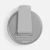 Bluetooth-колонка с беспроводной зарядкой и часами netEnergy, серая