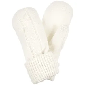 Варежки Knit Beat, белые (молочные) Варежки Knit Beat, белые (молочные)