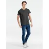 Футболка мужская Regent Fit 150, черный меланж