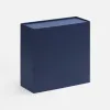 Коробка складная Quadra Fold, темно-синяя
