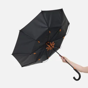 Зонт-трость Hidecolor с цветными спицами, оранжевый