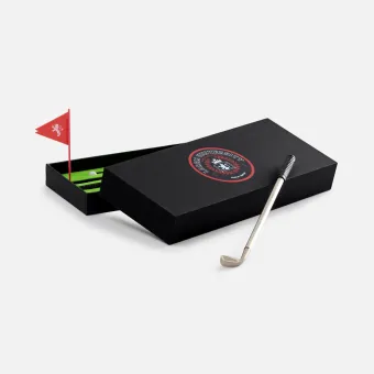 Настольный мини-гольф Golfink, черный с зеленым яблоком