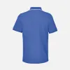 Рубашка поло унисекс Palermo, ярко-синяя с белым