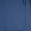 Халат вафельный Kimono, темно-синий