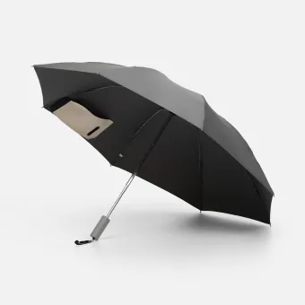 Зонт обратного сложения Easyroll, серый