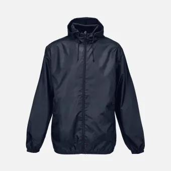 Ветровка унисекс Shield, темно-синяя Ветровка унисекс Shield, темно-синяя