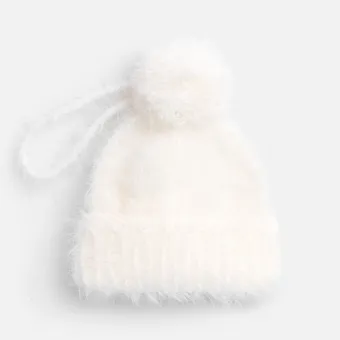 Подвеска на елку «Вьюжка», шапочка, белая