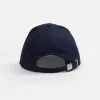 Бейсболка Classic 2.0, темно-синяя с белым кантом