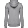 Толстовка с капюшоном женская Hoodie, серый меланж