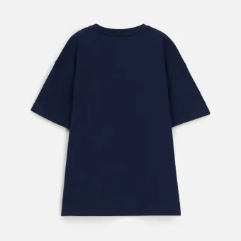 Футболка унисекс Durington, темно-синяя Футболка унисекс Durington, темно-синяя