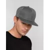 Бейсболка Snapback с прямым козырьком, серая