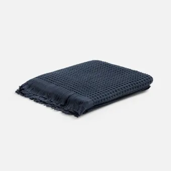 Плед вафельный Elenglect, темно-серый