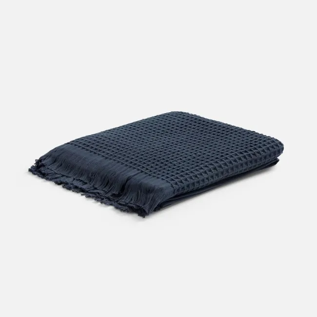 Плед вафельный Elenglect, темно-серый