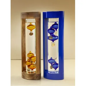 Термометр «Галилео» в деревянном корпусе, синий Термометр «Галилео» в деревянном корпусе, синий