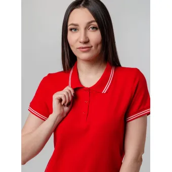 Рубашка поло женская Virma Stripes Lady, красная