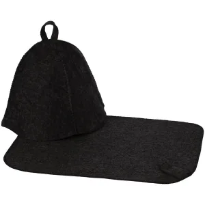 Набор для бани Heat Off с ковриком, черный Набор для бани Heat Off с ковриком, черный