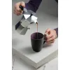 Кружка Bright Tulip, матовая, черная с фиолетовым