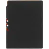 Ежедневник Flexpen Black, недатированный, черный со светло-оранжевым