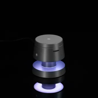 Станция беспроводной зарядки с подсветкой Lume, серая