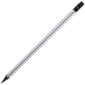 Карандаш простой Triangle Black с ластиком, серебристый Карандаш простой Triangle Black с ластиком, серебристый