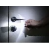 Брелок-фонарик Vivid, ver.2, черный с белым