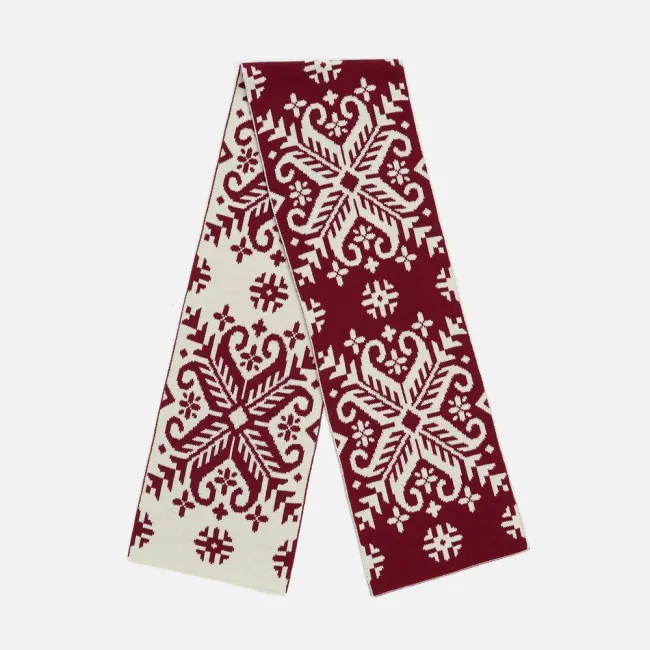 Шарф Wintertude L, красный с белым