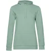 Толстовка с капюшоном женская Hoodie, серо-зеленая