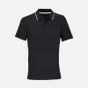 Рубашка поло унисекс Palermo, черная с белым