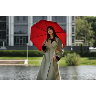 Зонт складной Monsoon, красный