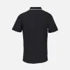 Рубашка поло унисекс Palermo, черная с белым