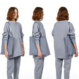 Шопер B4, серый с серыми ручками