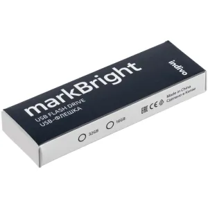 Флешка markBright с синей подсветкой, 32 Гб Флешка markBright с синей подсветкой, 32 Гб