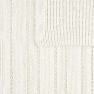 Шарф Knit Beat, белый (молочный)