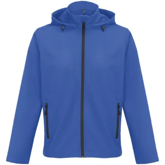 Куртка софтшелл с капюшоном мужская Race Men, ярко-синяя (royal) Куртка софтшелл с капюшоном мужская Race Men, ярко-синяя (royal)
