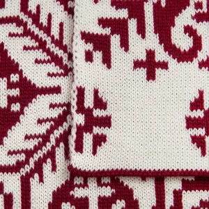 Шарф Wintertude L, красный с белым