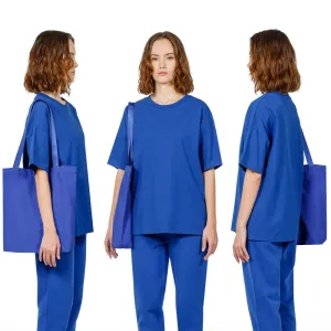 Шопер B4, синий с синими ручками