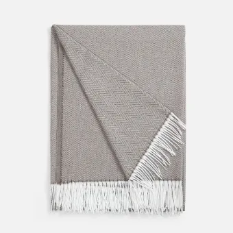 Плед «Гирвас», темно-бежевый