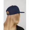 Бейсболка Snapback с прямым козырьком, темно-синяя