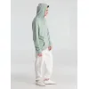 Толстовка с капюшоном унисекс Hoodie, серо-зеленая