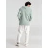Толстовка с капюшоном унисекс Hoodie, серо-зеленая